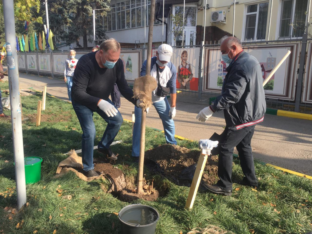 В Батайске состоялся день древонасаждения